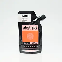 Акрилова фарба Sennelier Abstract, 120 мл, Флуоресцентний помаранчевий (Fluo Orange)