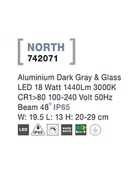 Прожектор вуличний INSIDE Nova Luce 742071 - мініатюра 3