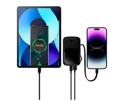 Портативний акумулятор Baseus Qpow Pro 20000 mAh 20 W iP PPQD040001 чорний - мініатюра 3