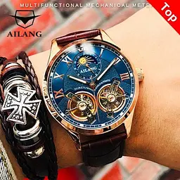 Чоловічий наручний годинник Ailang FlyWheel - мініатюра 9