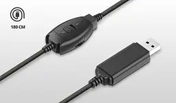 Гарнітура для ПК Trust Rydo On-Ear USB Black (24133_Trust) - мініатюра 3