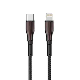 Кабель Aspor A110 Quick Charge Type-C – Lightning 3A/20W/1м- чорний - мініатюра 4