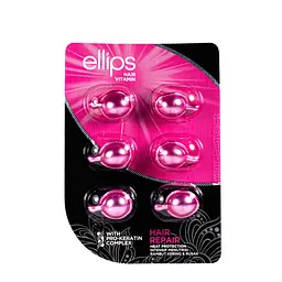 Вітаміни для волосся Ellips Hair Vitamin Hair Repair Відновлення волосся з про-кератиновим комплексом 6 штx1 мл