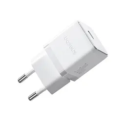 Мережевий зарядний пристрій Baseus Palm Type-C 30W білий P10111605213-00 - мініатюра 3
