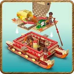 Конструктор LEGO Disney Princess Пригодницьке каное Ваяни 529 деталей (43270) - мініатюра 6
