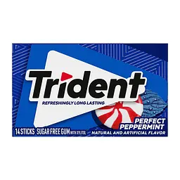 Жувальна гумка Trident Perfect Peppermint Sugar Free Gum 14 стіків