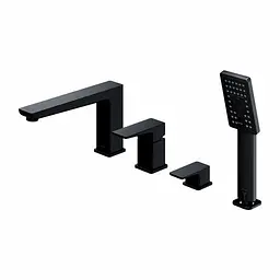 Змішувач для ванни Omnires Parma black mat PM7432BL Чорний матовий