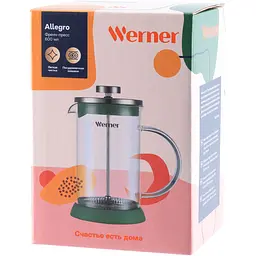 Френч-прес Gipfel Werner Allegro 600 мл зелений (51460) - мініатюра 4