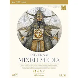 Блок Muse MixTechnique на склейці 18x24 см 20 аркушів в асортименті (PB-GB-020-087) - мініатюра 2