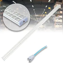 Світильник стельовий LED TUBE T10, 96 діодів, білий, з кріпленням - мініатюра 2
