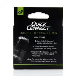 Адаптер Fleshlight Quickshot Quick Connect для з'єднання двох Квікшотів в одну іграшку - мініатюра 3