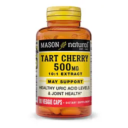 Натуральна добавка Mason Natural Tart Cherry 500 mg 10:1 Extract, 90 вегакапсул