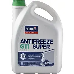 Антифриз YUKO Super G11 -42 ° C зелений 5л