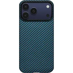 Чохол Pitaka Ultra-Slim Case для Apple iPhone 17 Pro Max Twill Black/Blue (KI1706BPM) [155098] - мініатюра 1