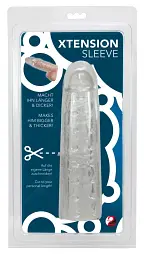 Насадка на пеніс You2Toys XTension Sleeve, 22 см (прозорий) - мініатюра 4