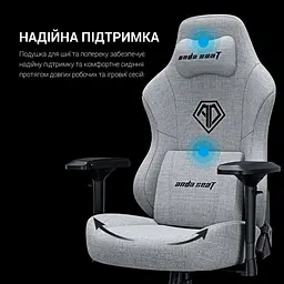 Ігрове крісло Anda Seat Phantom 3 Pro L Black (AD18YC-06-B-F) - мініатюра 6
