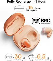 Бездротові навушники Baseus AirNora 2 True Wireless Earphones Gradient Orange (NGTW320207) - мініатюра 9
