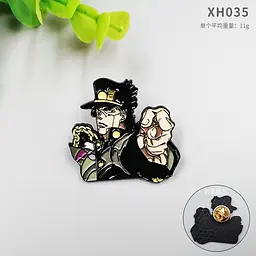 Значок Неймовірні пригоди ДжоДжо JoJo's Bizarre Adventure CH JJ BA 07 - мініатюра 2