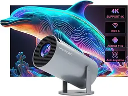 Проектор Magcubic HY300 Pro Grey 4K, домашній кінотеатр - мініатюра 6