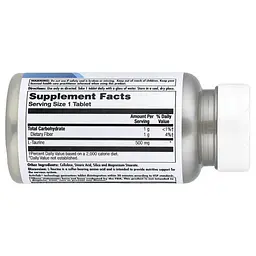 Таурин L-Taurine 500 mg 60 таблеток KAL vit0004870 - мініатюра 2