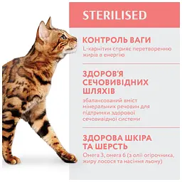 Сухий корм для кішок Optimeal для стерилізованих/кастрованих з високим вмістом яловичини та сорго 700 г (4820215369640) - мініатюра 3