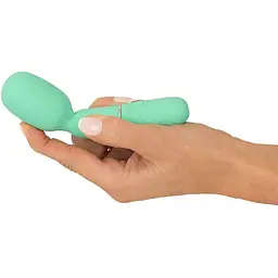 Мінівібратор Cuties Mini Wand Green - мініатюра 7