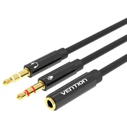 Кабель мультимедійний 3.5mm F to 2x3.5mm M (4pin) Vention (BBTBY)