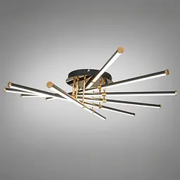 Сучасна стельова LED-люстра Diasha SX8259/6BK, 140W, діаметр 100 см