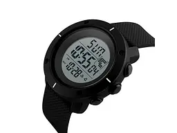 Чоловічий наручний годинник 1213 All Black Skmei acs0030842 - мініатюра 3