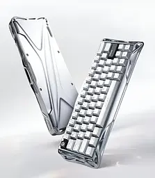 Ігрова дротова магнітна клавіатура GravaStar Mercury V60 Pro Deluxe Edition / Magnetic GravaStar UFO Switch / with Keycap Set / Chrome Silver - мініатюра 7