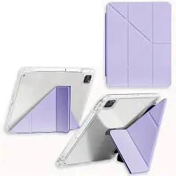Чохол до планшета BeCover Ultra Slim Origami Transparent Apple iPad Pro 11" M4 2024 Purple (711692) - мініатюра 3