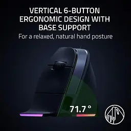 Миша Razer Pro Click V2 Vertical Edition Black (RZ01-05250100-R3G1) [158841] - мініатюра 8
