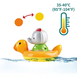 Іграшка для ванної Hape з термометром Слоненя (E0222) - мініатюра 4
