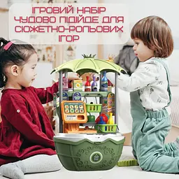 Дитячий переносний супермаркет з продуктами складаний 49 предметів 2в1 Combuy det0018984 - мініатюра 5
