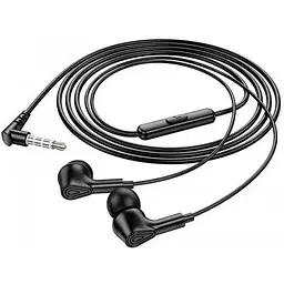 Навушники Hoco Ingenious universal earphones with microphone M102 90 градусів штекер білі - мініатюра 8