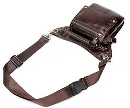Чоловіча шкіряна барсетка Vintage 16х12х3,5 см acs0014742 - мініатюра 7