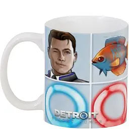 Кухоль GeekLand Детройт: Стати людиною Detroit: Become Human emote ігри 2 DB.01.018 330 мл білий - мініатюра 3