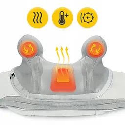 Накидка-масажер 4FIZJO Shiatsu Evo+ для шиї та спини, акумуляторний Grey (P-5905973404150) - мініатюра 3