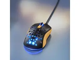 Миша Hoco GM51 Sky Luminous Black&Yellow - мініатюра 4