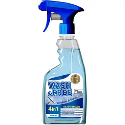 Засіб для миття скла та дзеркал Wash&Free, 500 мл