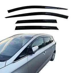 Дефлектори вікон вітровики для KIa Carens 2013- 4 шт (Auto Clover)