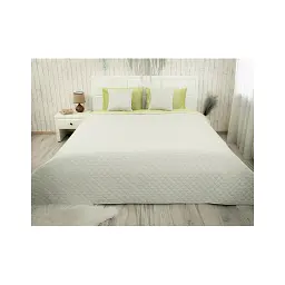 Покривало Руно Olive Green ромб велюр 150х220 (360.55_Olive Green ромб) - мініатюра 2