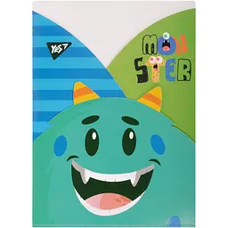 Папка-куток YES A4 Monsters 3 фігурні відділення (491941)