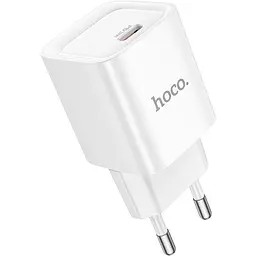 Мережевий зарядний пристрій Hoco C146A Charm PD20W White (6942007630245) [173053] - мініатюра 2