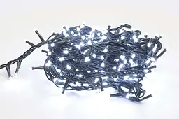 Новорічна гірлянда біла холодна 300 Led-лампочок, 13 метрів, Чорний кабель, світлодіодна гірлянда (ST) - мініатюра 3