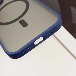 TPU+PC чохол Blueo Skin Friendly Frosted with MagSafe для Apple iPhone 15 (6.1) Синій / Blue - мініатюра 7