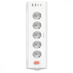 Мережевий фільтр Proove Prism Socket (5xAC + 2xType-C + 2xUSB) 1.6m white (PSPS25002202) - мініатюра 5