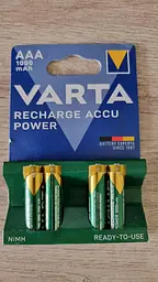 Акумулятори Varta Rechargeable Accu AAA 1000 mAh BLI 4 NI-MH R3 набір 4 штуки - мініатюра 4
