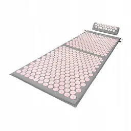 Килимок акупунктурний 4FIZJO Аплікатор Кузнєцова з валиком 128 x 48 см Grey/Pink 4FJ0288 (P-5907739313294) - мініатюра 4