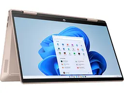 Ноутбук HP Pavilion x360 14-ek2003ua 14' FHD IPS Touch, Intel 5-120U, 16GB, F512GB, UMA, DOS, рожеве золото (AQ8P1EA) - мініатюра 5